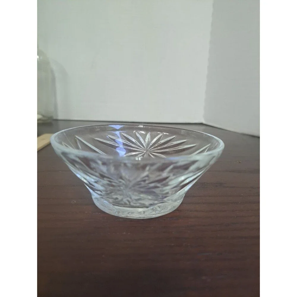 Set Of 8 Vintage Anchor Hocking EAPC Star Of David Dessert Bowls